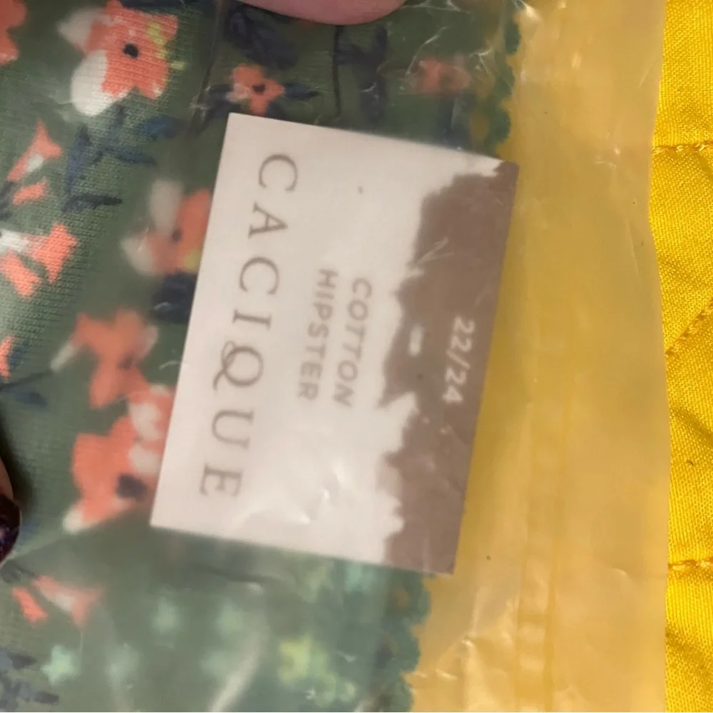 New With Tags Cacique Green Floral Intimates Set— Bra and Panties - Picture 5 of 8